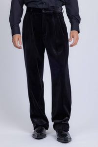 Men's Velvet Flare Stretch Pants