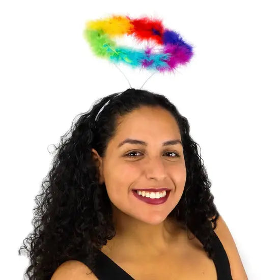 Marabou Feather Rainbow Halo