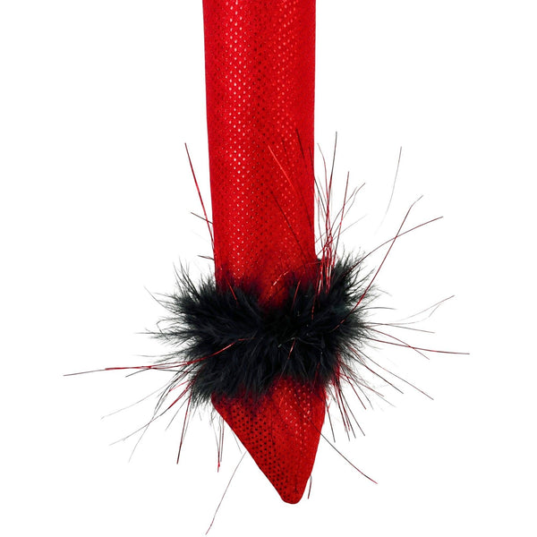 Red Glitter Devil Tail