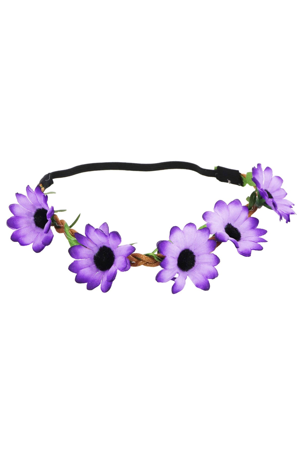 Artificial Daisy Floral Crown Elastic Headband