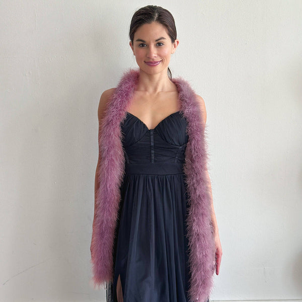 Full Marabou Feather Boa - Amethyst