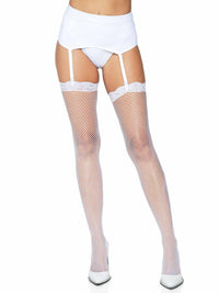 Gwen Fishnet Thigh High Stockings